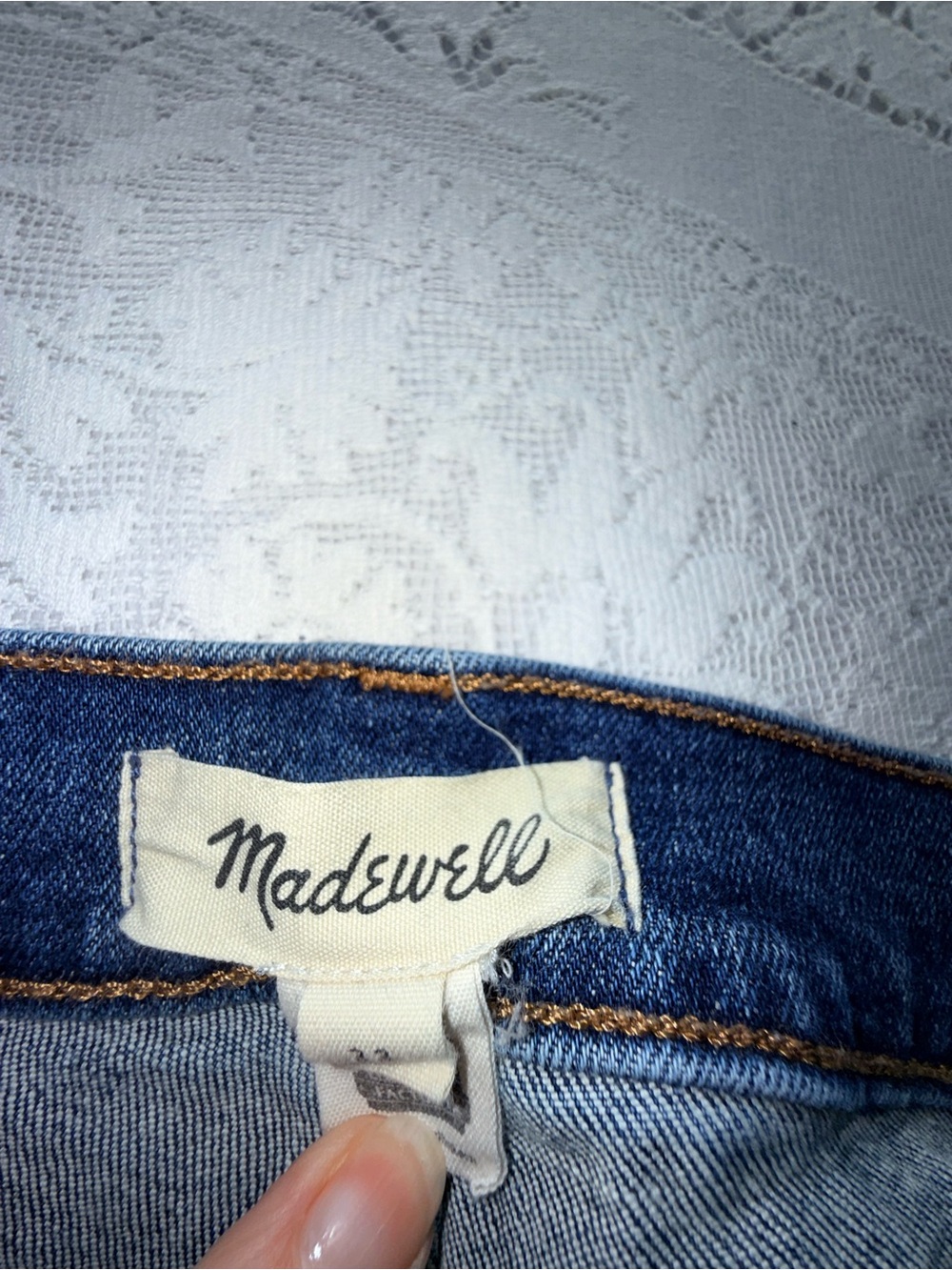 Madewell Maternity Kick Out Bootcut Jeans Blue Denim Size 33 CKP473227266 - Picture 2 of 12